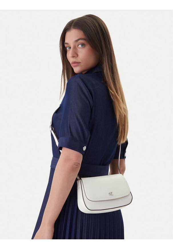 Calvin Klein Torebka Ck Flap Camera Bag LV04F3421G Biały. Kolor: biały. Materiał: skórzane