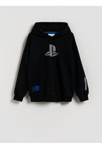 Reserved - Bluza Playstation - czarny. Kolor: czarny. Materiał: bawełna, dzianina