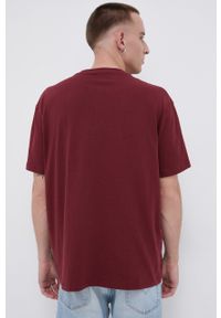 Wrangler T-shirt bawełniany kolor bordowy z nadrukiem. Okazja: na co dzień. Kolor: czerwony. Materiał: bawełna. Wzór: nadruk. Styl: casual #3