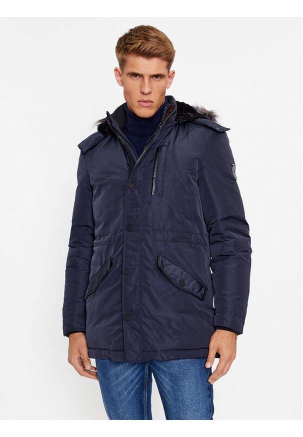 Parka Guess. Kolor: niebieski