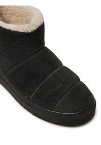 Inuikii Śniegowce Shearling 75202-010 Czarny. Kolor: czarny. Materiał: zamsz, skóra