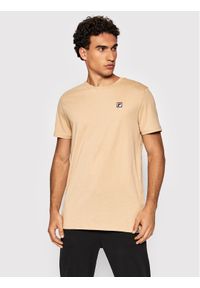 Fila T-Shirt Samuru 688977 Beżowy Regular Fit. Kolor: beżowy. Materiał: bawełna