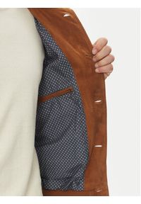 Serge Pariente Kurtka skórzana Starter Vs Brązowy Regular Fit. Kolor: brązowy. Materiał: skóra #6