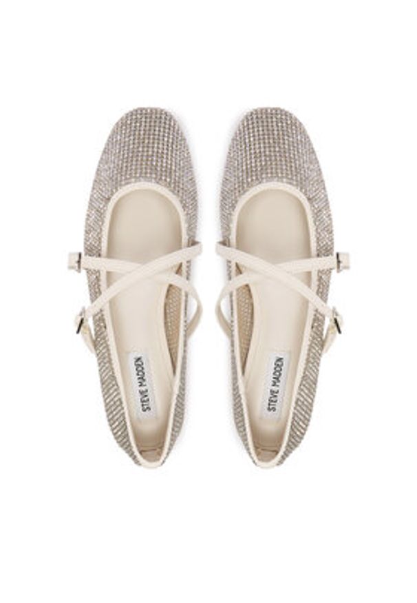 Steve Madden Baleriny Watchlist 11005277 Beżowy. Kolor: beżowy. Materiał: skóra