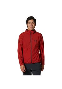 MOUNTAIN HARDWEAR - Kurtka z kapturem Mountain Hardwear Kor Airshell. Typ kołnierza: kaptur. Kolor: czerwony. Sport: turystyka piesza #1