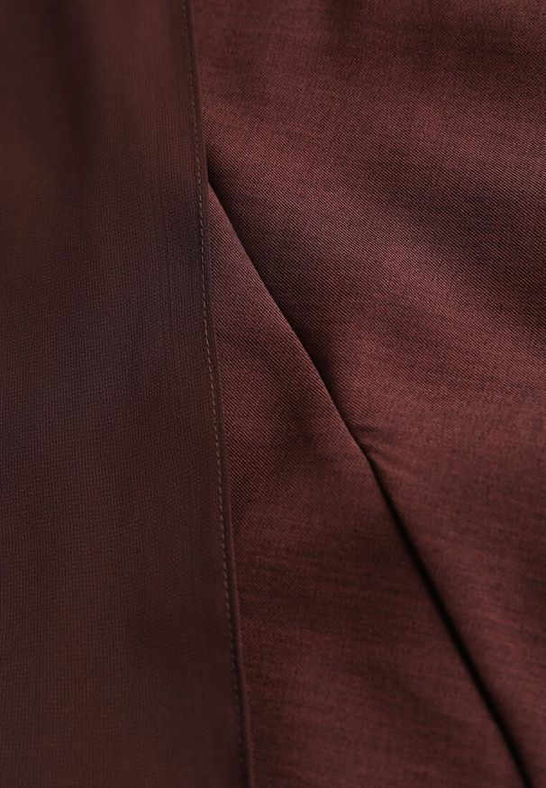 Renee - Brązowa Wieczorowa Sukienka Bandeau z Dodatkowym Szalem Meridvia. Okazja: na studniówkę, na ślub cywilny, na wesele, na imprezę. Kolor: brązowy. Długość rękawa: na ramiączkach. Styl: wizytowy