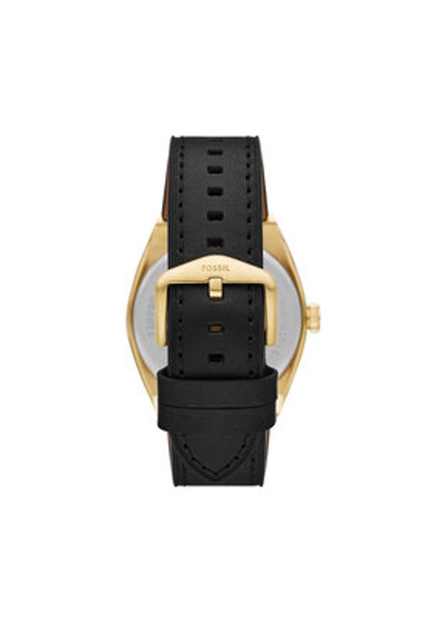 Fossil Zegarek FS6089 Czarny. Kolor: czarny. Materiał: skóra