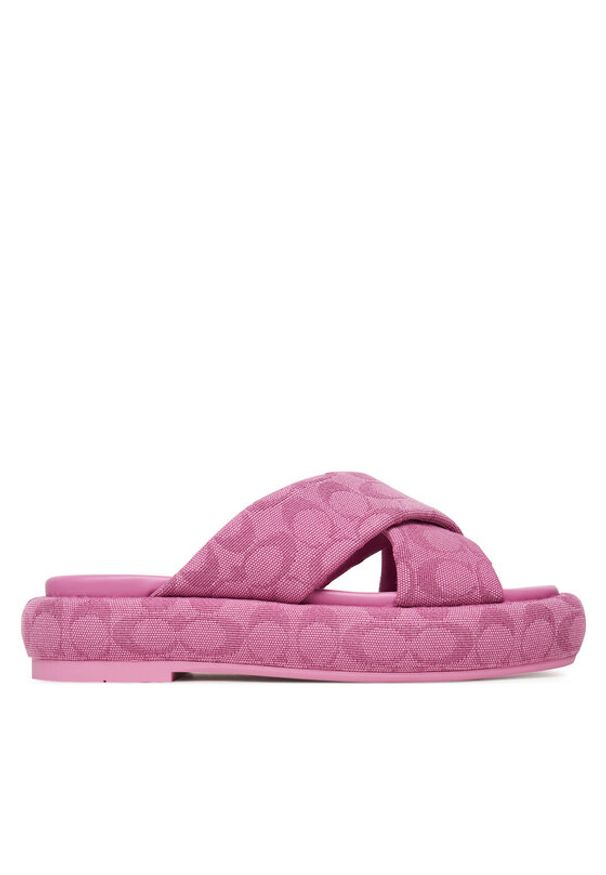 Coach Klapki Penelope CAS84 Różowy. Kolor: różowy. Materiał: materiał