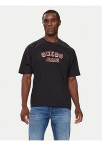 Guess T-Shirt M4BI78 K8FQ4 Czarny Oversize. Kolor: czarny. Materiał: bawełna