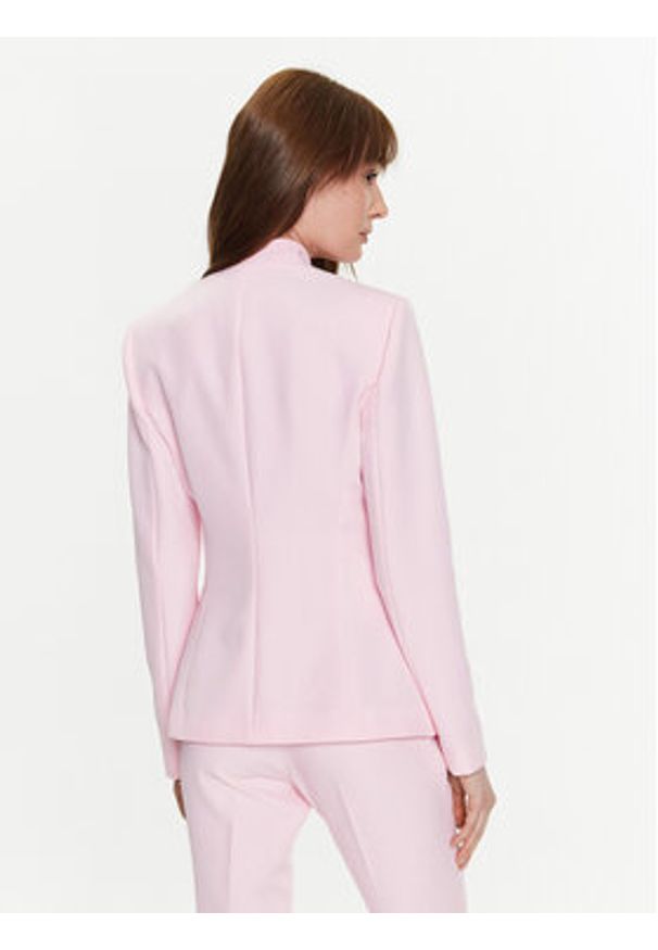 Blugirl Blumarine Marynarka RA3029-T3359 Różowy Slim Fit. Kolor: różowy. Materiał: syntetyk
