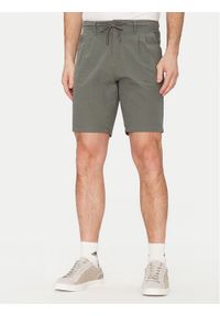 Only & Sons Szorty materiałowe Leo 22028301 Zielony Regular Fit. Kolor: zielony. Materiał: bawełna