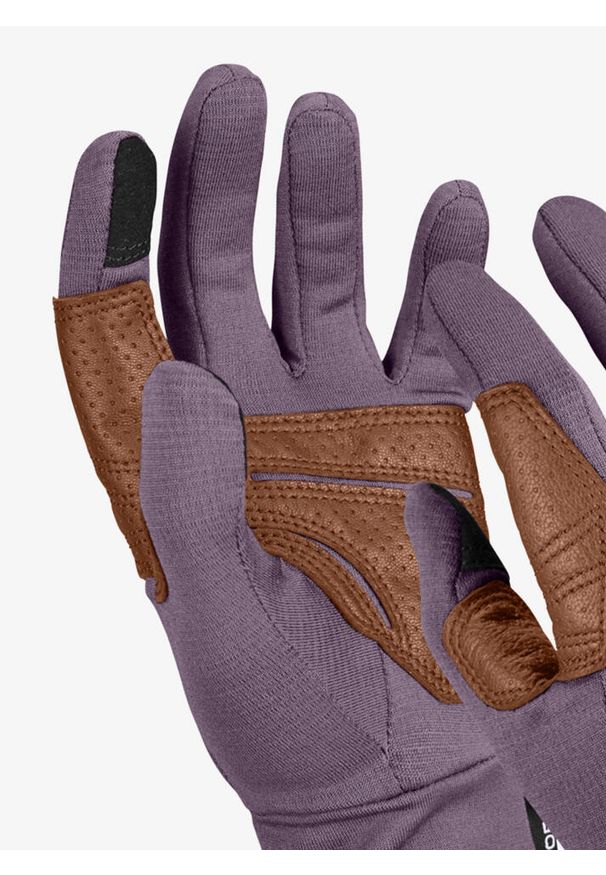 ORTOVOX - Rękawiczki skiturowe damskie Ortovox Fleece Light Glove. Kolor: fioletowy. Sezon: zima. Sport: narciarstwo