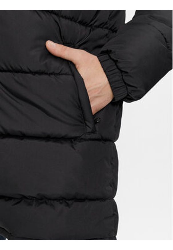Brave Soul Kurtka zimowa MJK-DAVISLONGBLK Czarny Regular Fit. Kolor: czarny. Materiał: syntetyk. Sezon: zima