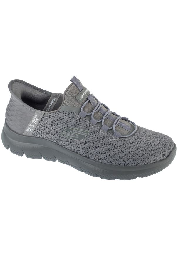 skechers - Buty sportowe Sneakersy męskie, Skechers Slip-Ins Summits - High Range. Kolor: szary. Sport: turystyka piesza