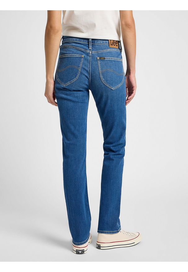 Lee - LEE DAMSKIE SPODNIE JEANSOWE LEE MARION STRAIGHT MID STOP 112355267