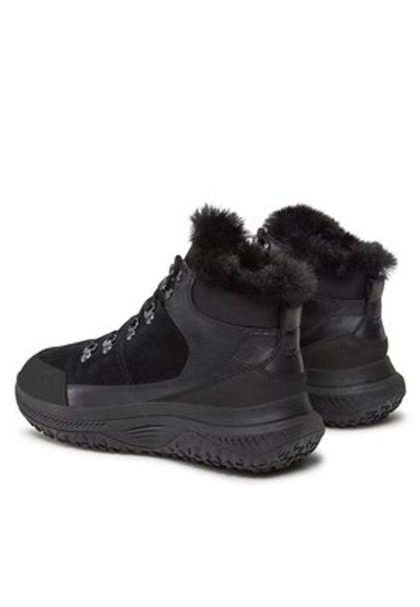 Geox Sneakersy D Oliviera + Grip D36VNC 02232 C9999 Czarny. Kolor: czarny. Materiał: zamsz, skóra