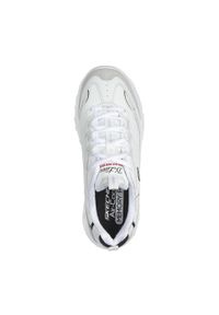 skechers - Buty do chodzenia damskie Skechers D'lites. Zapięcie: sznurówki. Kolor: biały, czerwony, wielokolorowy, czarny. Materiał: skóra, tkanina. Szerokość cholewki: normalna. Sport: turystyka piesza
