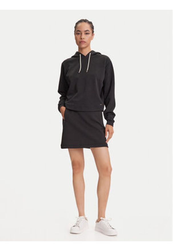 Guess Spódnica mini V5YD03 KBSL2 Czarny Regular Fit. Kolor: czarny. Materiał: syntetyk