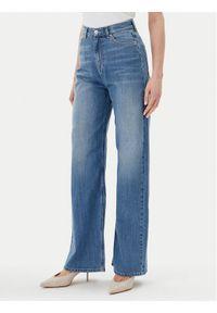 ViCOLO Jeansy DD5076 Niebieski Wide Leg. Kolor: niebieski