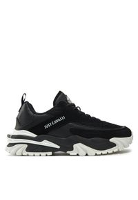 Just Cavalli Sneakersy 77QA3SC4 Czarny. Kolor: czarny. Materiał: materiał #1