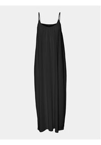 Vero Moda Sukienka letnia Luna 10286077 Czarny Regular Fit. Kolor: czarny. Materiał: bawełna, syntetyk. Sezon: lato