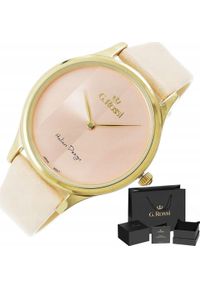 Zegarek Gino Rossi Brzoskwiniowy Zegarek Damski G.Rossi 11765A-5E2. Kolor: pomarańczowy #1