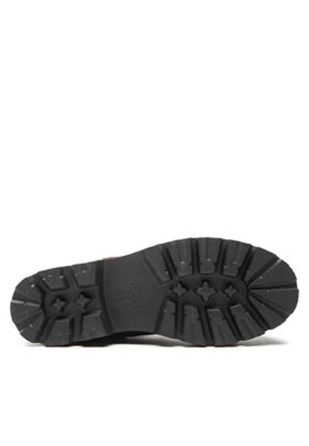 Simple Botki SL-15-02-000049 Brązowy. Kolor: brązowy. Materiał: nubuk, skóra
