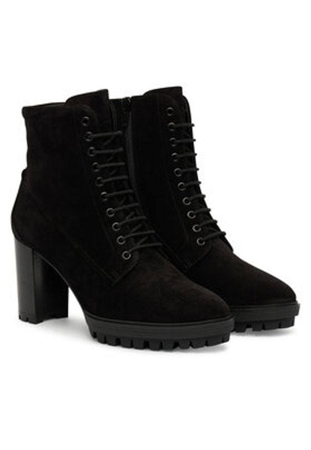 HÖGL Botki 0-187832-01000 Czarny. Kolor: czarny. Materiał: zamsz, skóra