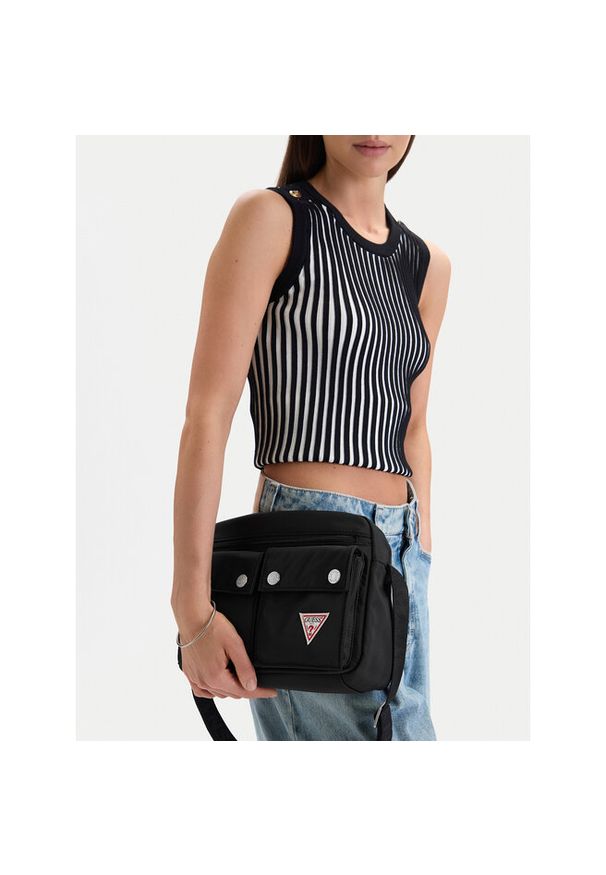 Torebka Guess Jeans. Kolor: czarny
