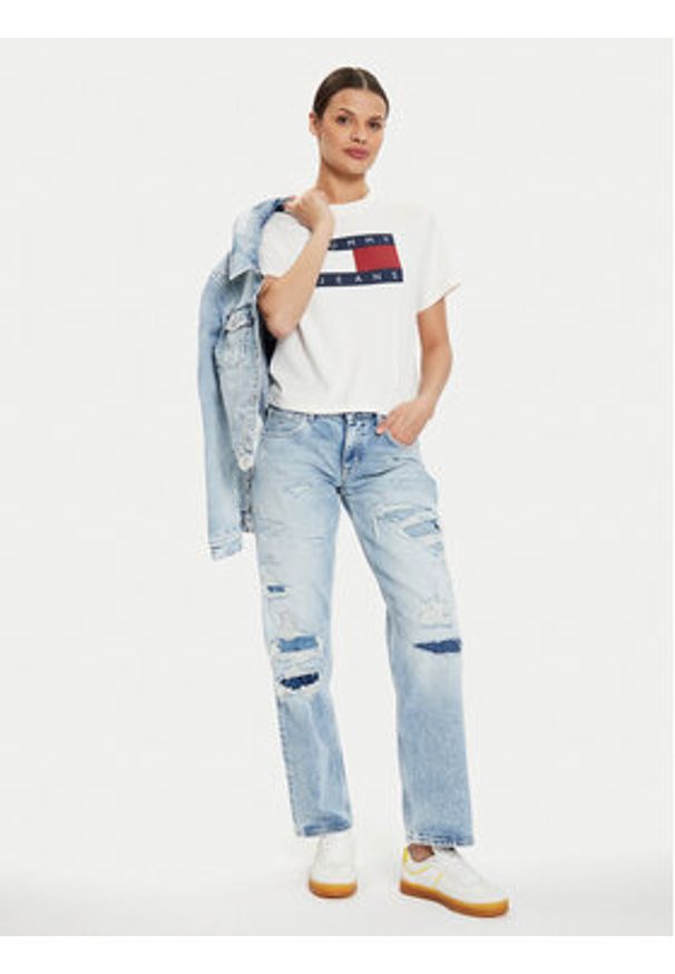 Tommy Jeans Jeansy Sophie DW0DW18248 Niebieski Straight Fit. Kolor: niebieski