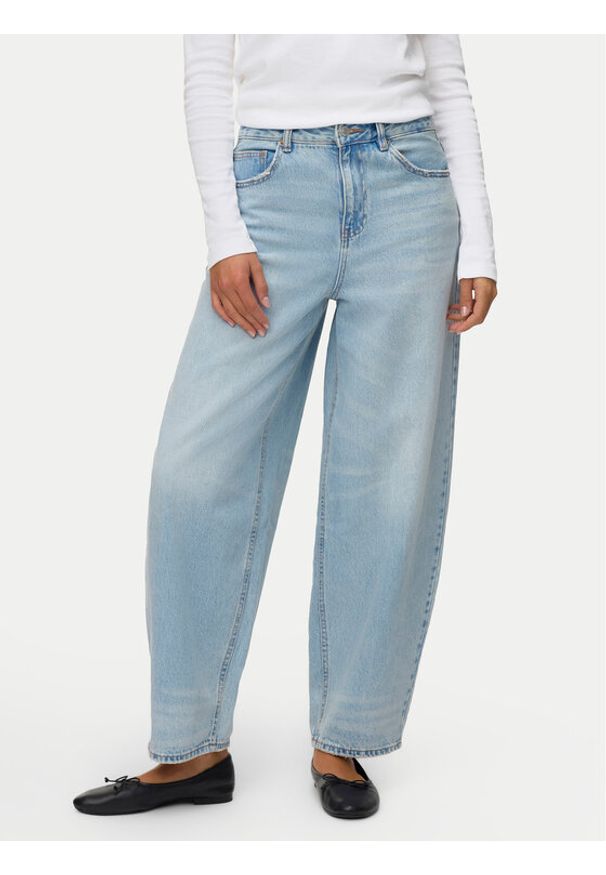 Vero Moda Jeansy Billie 10330900 Niebieski Barrel Fit. Kolor: niebieski