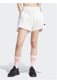 Adidas - adidas Szorty sportowe Z.N.E. IN5149 Biały Loose Fit. Kolor: biały. Materiał: bawełna #5