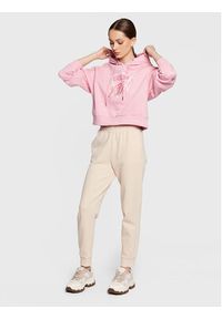 Guess Bluza Icon W3RQ03 KB683 Różowy Relaxed Fit. Kolor: różowy. Materiał: syntetyk #4
