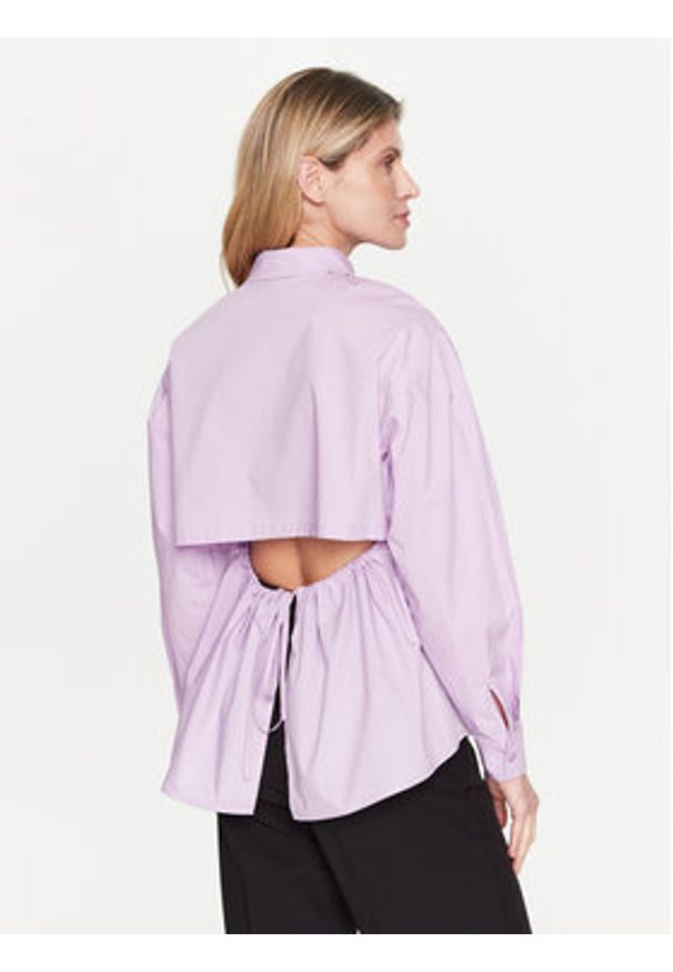 Silvian Heach Koszula GPP23391CA Fioletowy Regular Fit. Kolor: fioletowy. Materiał: bawełna