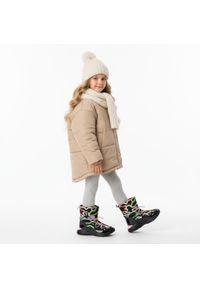 Big-Star - Czarne Śniegowce Big Star Ocieplane Buty Dziecięce. Okazja: na spacer. Kolor: czarny. Materiał: syntetyk, materiał, skóra ekologiczna, futro. Szerokość cholewki: normalna. Wzór: kolorowy, nadruk. Sezon: zima #6