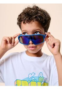 Sinsay - Okulary przeciwsłoneczne - niebieski. Kolor: niebieski #1