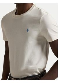 Polo Ralph Lauren T-Shirt 710671438524 Écru Slim Fit. Typ kołnierza: polo. Materiał: bawełna #3