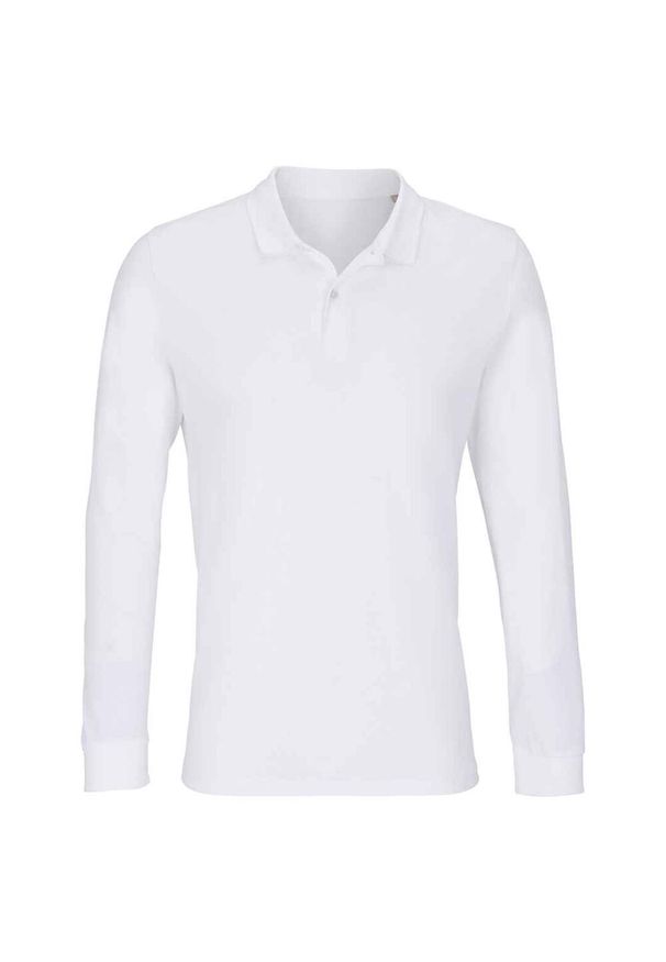 SOL'S - Koszulka Polo Z Długim Rękawem Dla Dorosłych Unisex Planet. Okazja: na co dzień. Typ kołnierza: polo. Kolor: biały. Długość rękawa: długi rękaw. Długość: długie. Styl: casual