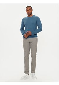 Sisley Sweter 10F2S1C78 Niebieski Slim Fit. Kolor: niebieski. Materiał: bawełna #4