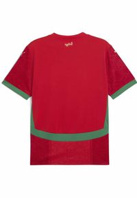 Puma - Koszulka domowa Maroc CAN 2025. Kolor: czerwony, wielokolorowy, zielony. Wzór: aplikacja
