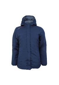 PEAK MOUNTAIN - Damska kurtka puchowa dwustronna parka Peak Mountain Asario. Kolor: szary, niebieski, wielokolorowy. Materiał: puch. Sezon: zima #1