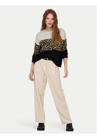 only - ONLY Sweter Jade 15294969 Beżowy Regular Fit. Kolor: beżowy. Materiał: syntetyk #7