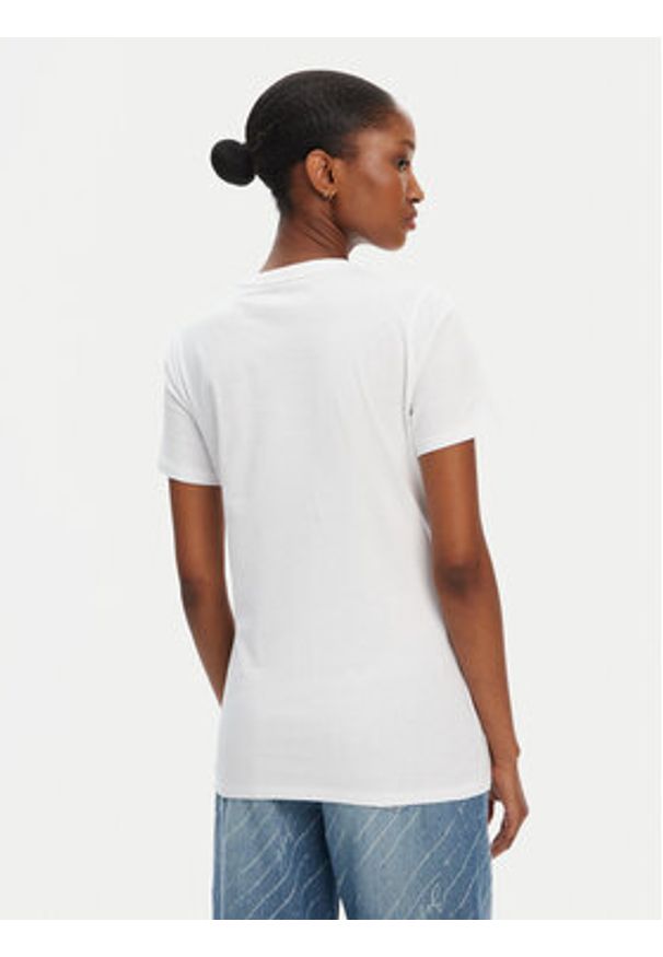 BOSS T-Shirt C_Elogo_5 50547547 Biały Slim Fit. Kolor: biały. Materiał: bawełna