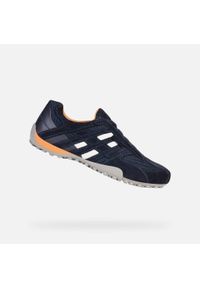 Trenerzy Geox Snake Scam.+Mesh. Okazja: na co dzień. Kolor: niebieski. Materiał: mesh