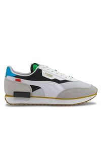 Buty do chodzenia męskie Puma Future Rider WH. Zapięcie: sznurówki. Kolor: wielokolorowy, czarny. Materiał: tkanina, materiał, skóra, syntetyk. Szerokość cholewki: normalna