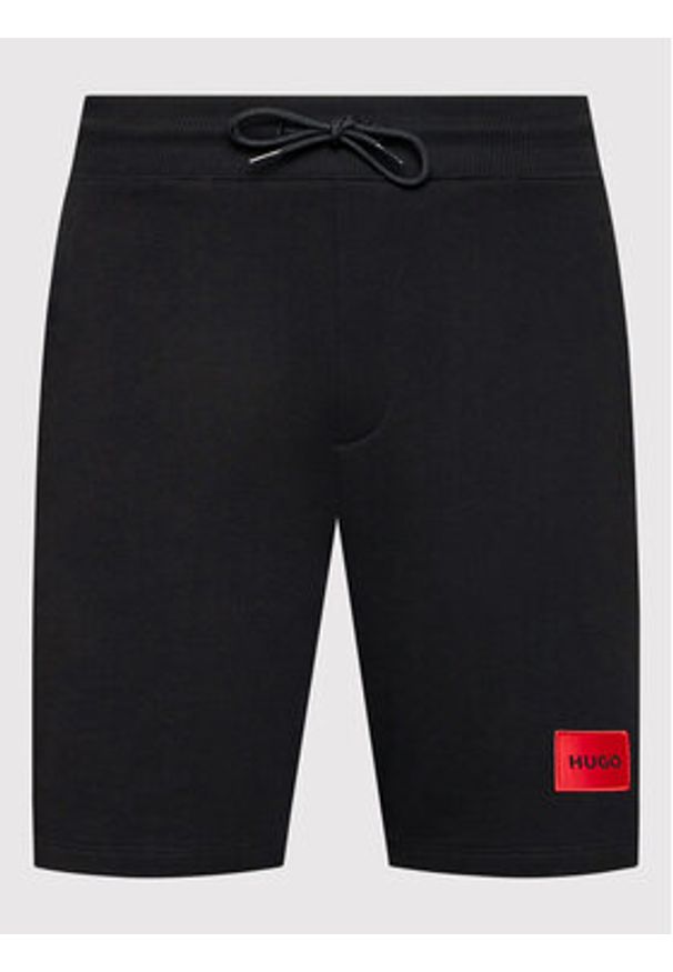 Hugo Szorty sportowe Diz222 50466196 Czarny Regular Fit. Kolor: czarny. Materiał: bawełna. Styl: sportowy