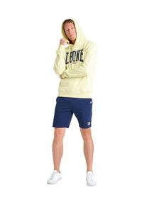 LEONE 1947 APPAREL - Męska bluza z kapturem Leone 1947 unbrushed – lekka bluza. Typ kołnierza: kaptur. Kolor: zielony, wielokolorowy, żółty. Materiał: tkanina. Sport: fitness