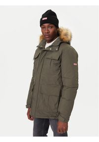 Hunter Parka Angus HARM0018252 Zielony Regular Fit. Kolor: zielony. Materiał: syntetyk