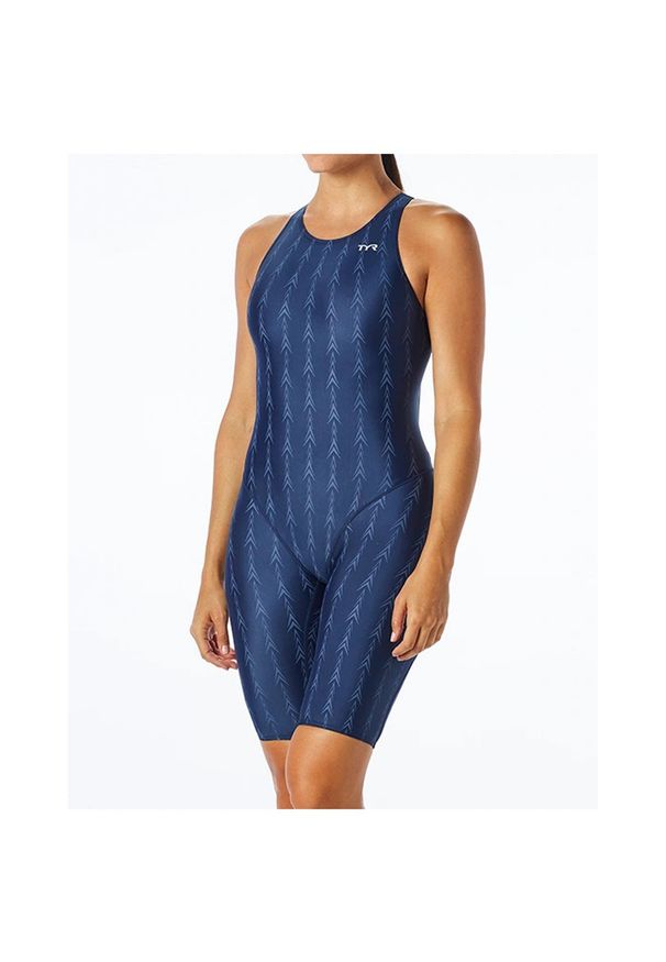 Strój pływacki damski TYR Fusion 2 Aerofit Shortjohn. Kolor: niebieski