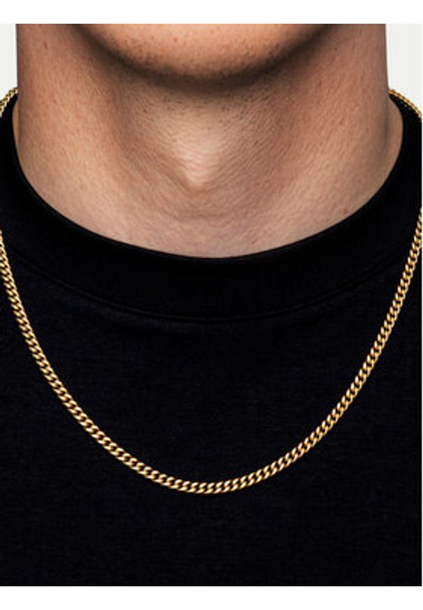ICED STUFF Łańcuszek Miami Cuban Link Złoty. Materiał: metalowe. Kolor: złoty